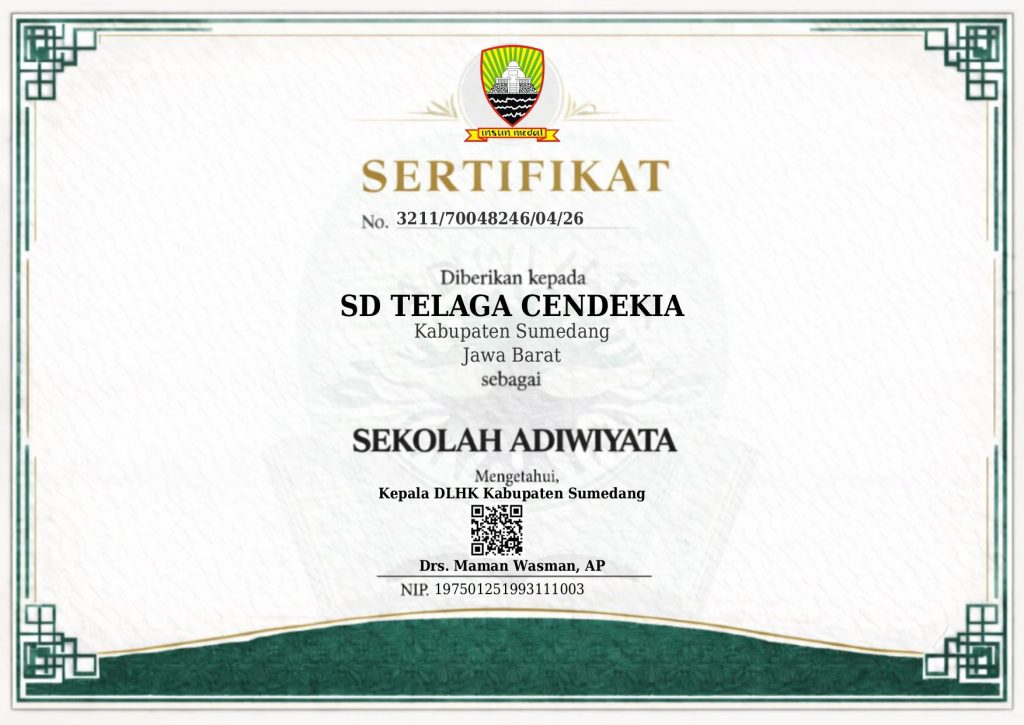 Sertifikat Adiwiyata