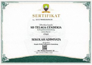 Sertifikat Adiwiyata